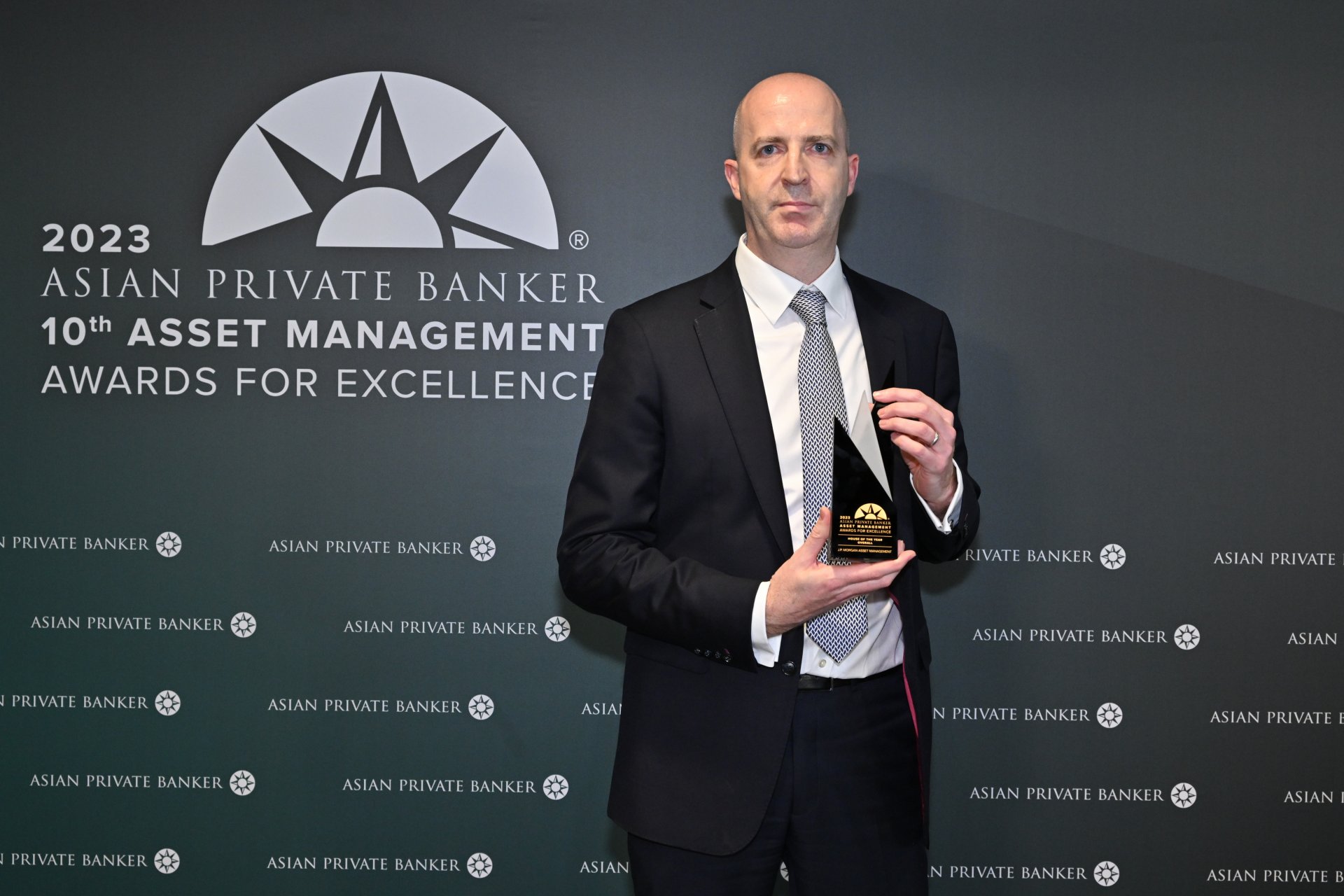 J.P. Morgan Asset Management is Asian Private Banker's House of the Year - Overall for the second year in a row. Accepting the award is Dan Watkins, Chief Executive Officer, Asia Pacific