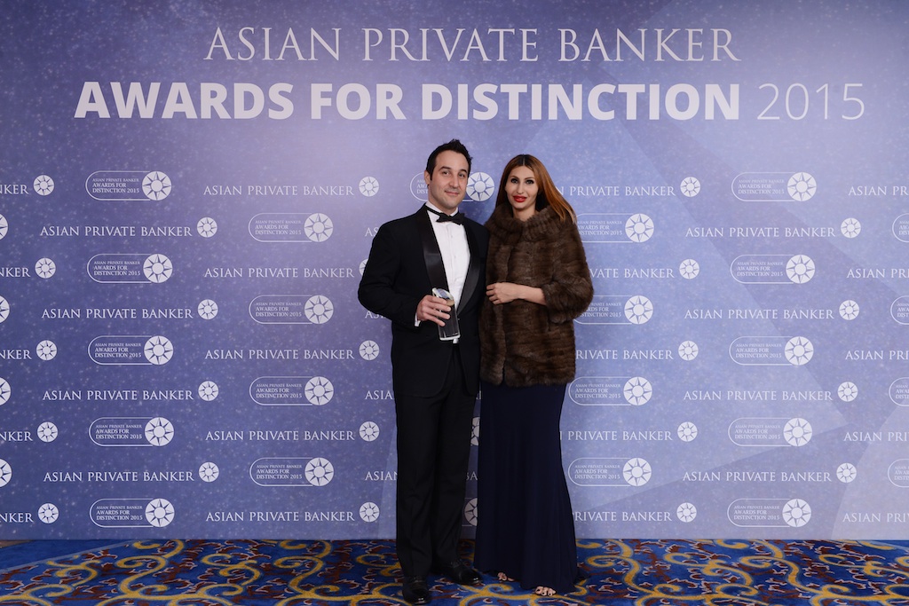 David Reymond from Bank Julius Baer receives the award for Best Private Bank - External Asset Managers’ Choice