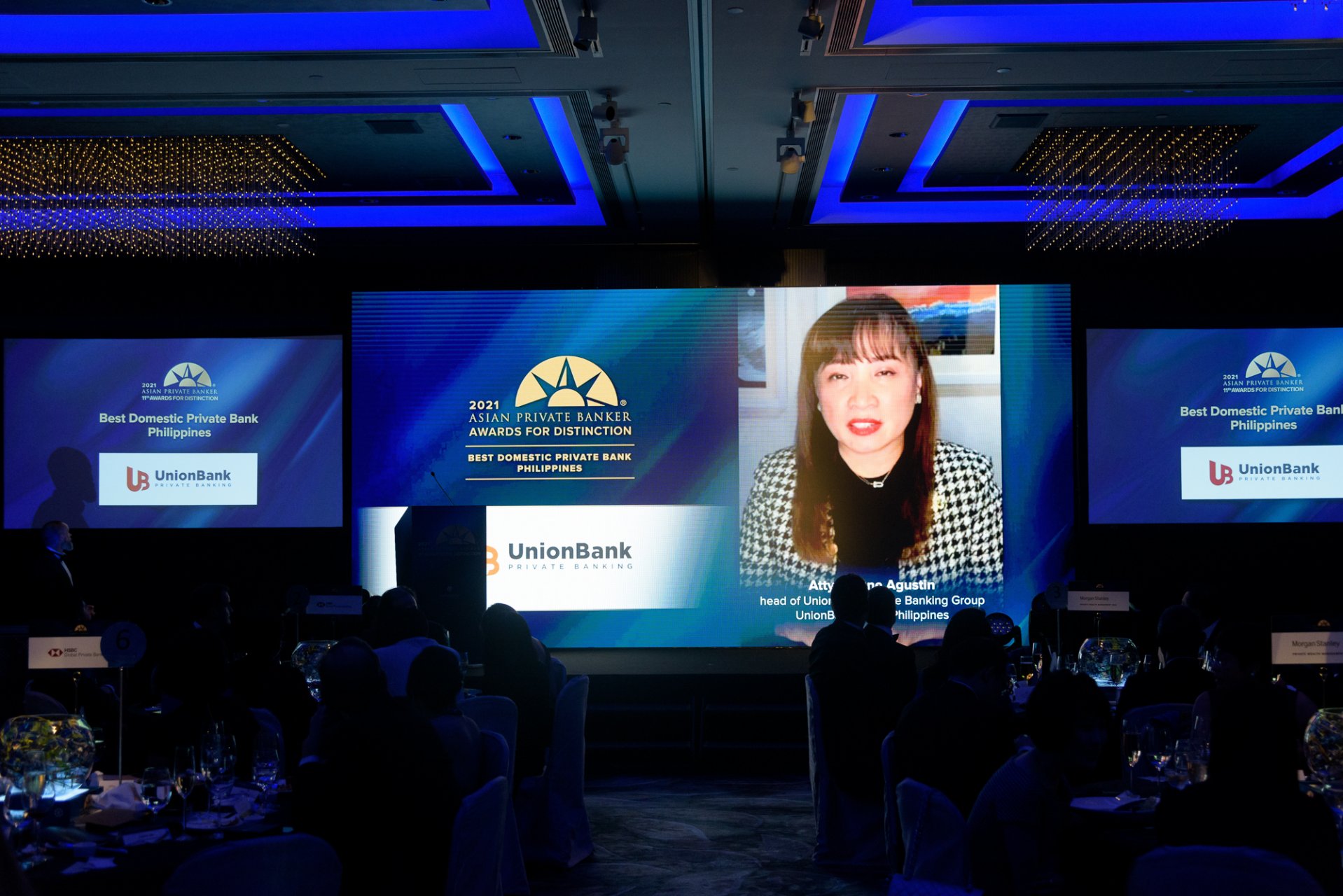 UnionBank of the Philippines' Private Banking Head, Atty. Arlene Agustin says a few words on their win as Best Domestic Private Bank – Philippines