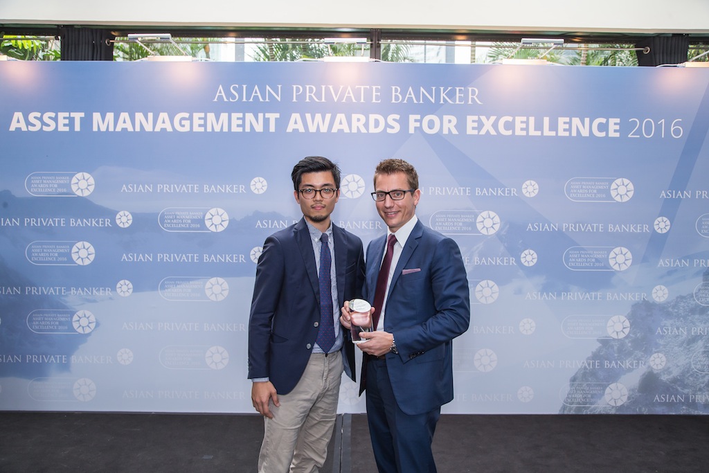 Markus Egloff from UBS Asset Management receives the award for Best Fund Provider - Europe Equity